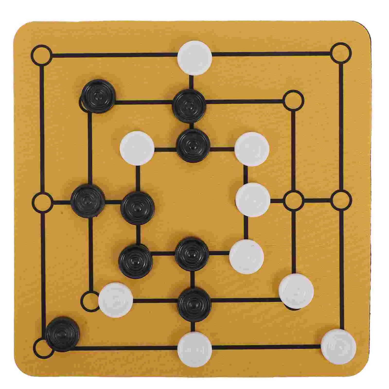 Board Game 1 Set Traditional Nine Mens Morris Table Funny Portable Household Chessboard Gathering