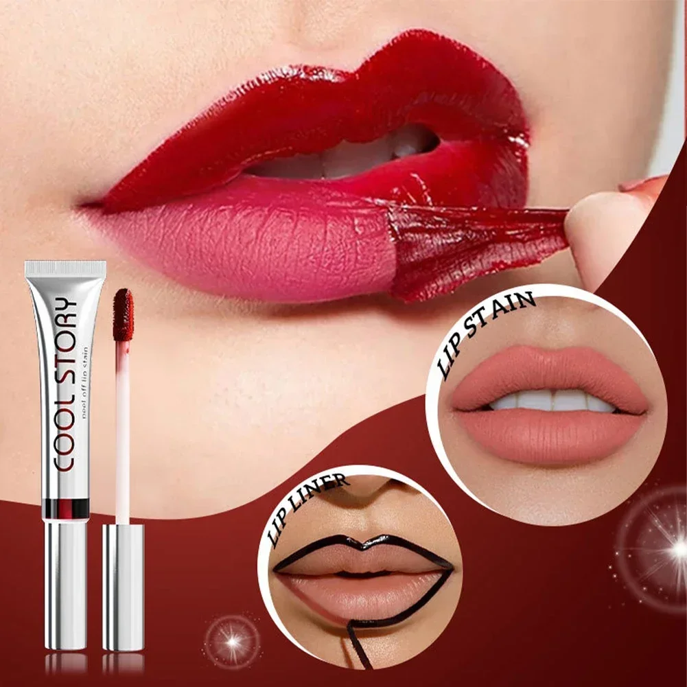 Lip Makeup Set, Built-In Lip Liner Outline + Matte Lip Gloss Fill In, Non-Drying Rich Color Payoff Multi-Task Lip Cosmetic - 5