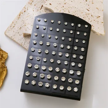 أقراط مرصعة بأحجار الراين 1