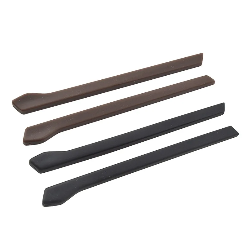 검은색 금속 안경, 안경테 팁, 고무 팁, TP05 , 77.7mm 길이, 10 쌍 (20 개)