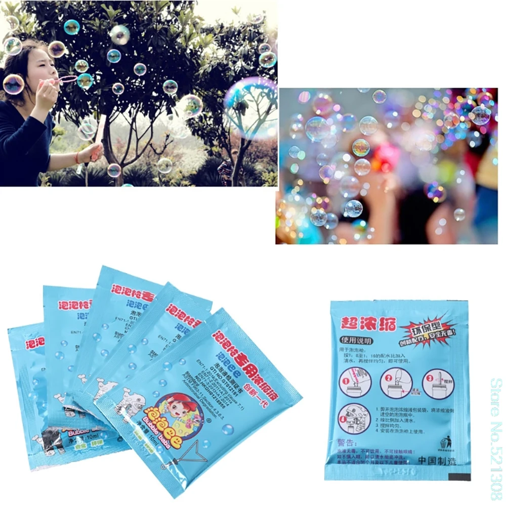 20PCS Water Soap Bubble Liquid Bubble Refills Toys Bubbles Water Concentrate Soap Materials 10ml For Bubbling Gun Refills Toy 2