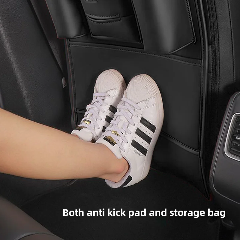 All in One Car Seat Back Storage Bag For BYD Atto3 Han Song plus Seagyll V2l Dolphin F3 E6 G3 I3 Ea1 Anti Kick Pad Cup Holder