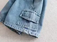 Short Cargo en Denim pour enfants garçons de 2 à 8 ans, bas en jean décontracté, taille élastique, vêtements d'extérieur pour enfants, 2026 4
