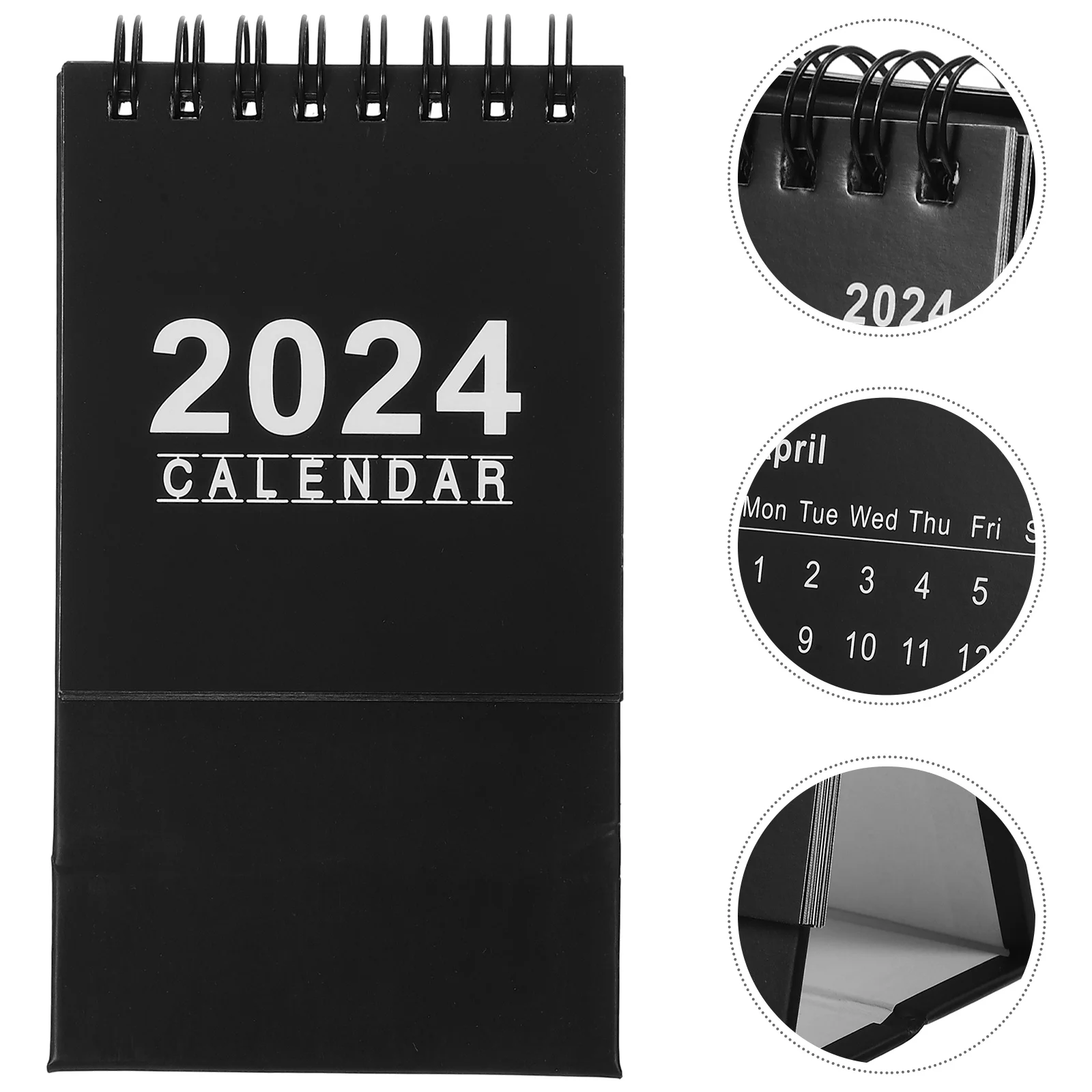 Desk Calendar 2024-2025 Mini Office Decor Table Convenient Desktop Decorative Standing