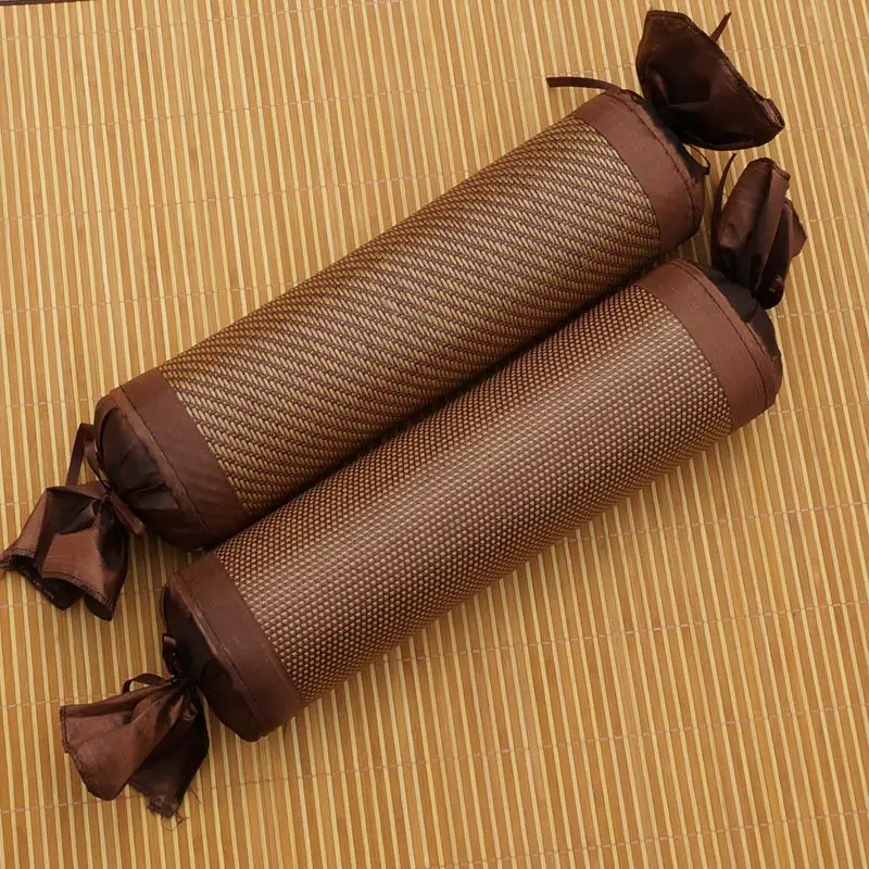 

Крутая летняя подушка из ледяного ротанга, здоровая Шейная Подушка, подарок, маленькая круглая подушка из бамбукового угля с конфетами