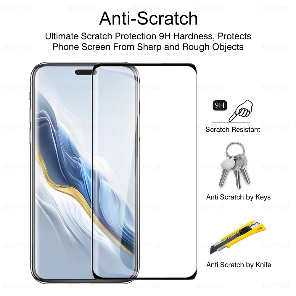 Premium 9D Curved Tempered Glass Screen & Camera Protector
