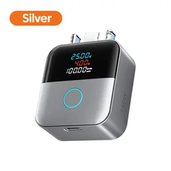High - Power Auto Disconnect Type - C Smart Charger with Digital Display (Silver)