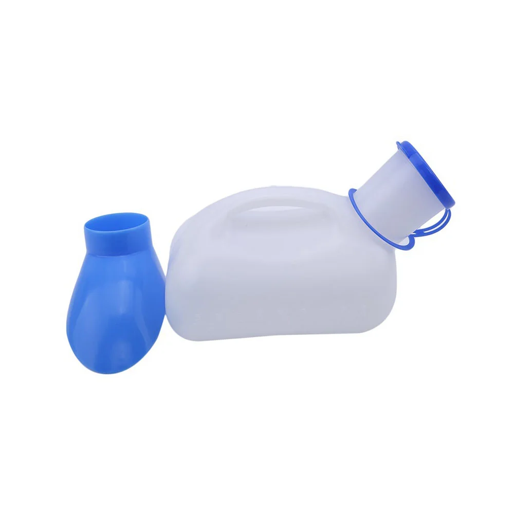

Portable Urinal Bottle Women Men 1000Ml Elderly Travel Potty Spill Proof Bedpans Pee Bottle Lid Urinal Toilet Hospital