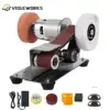 Mini Belt Sander Multifunctional Electric Belt Grinder 7 Adjustable Speed Low Noise 15° Cutter Sharpener Sander Tool EU Plug 1