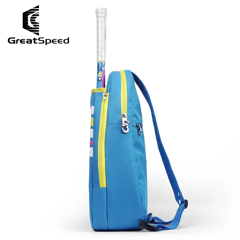 Children Tennis Backpack Greatspeed Polyester 2 in 1 Badminton Racket Bag for Kids Teenagers Racquets Bags