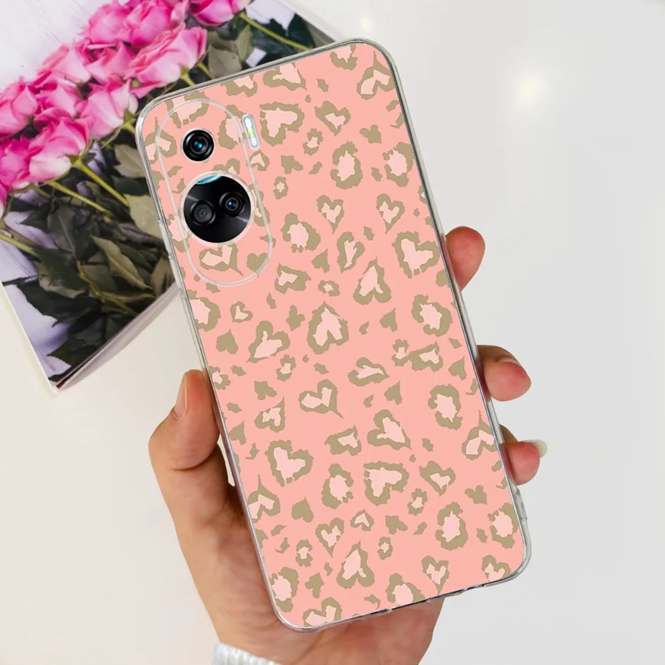 Stylish Pattern Soft Silicone Clear Back Cover