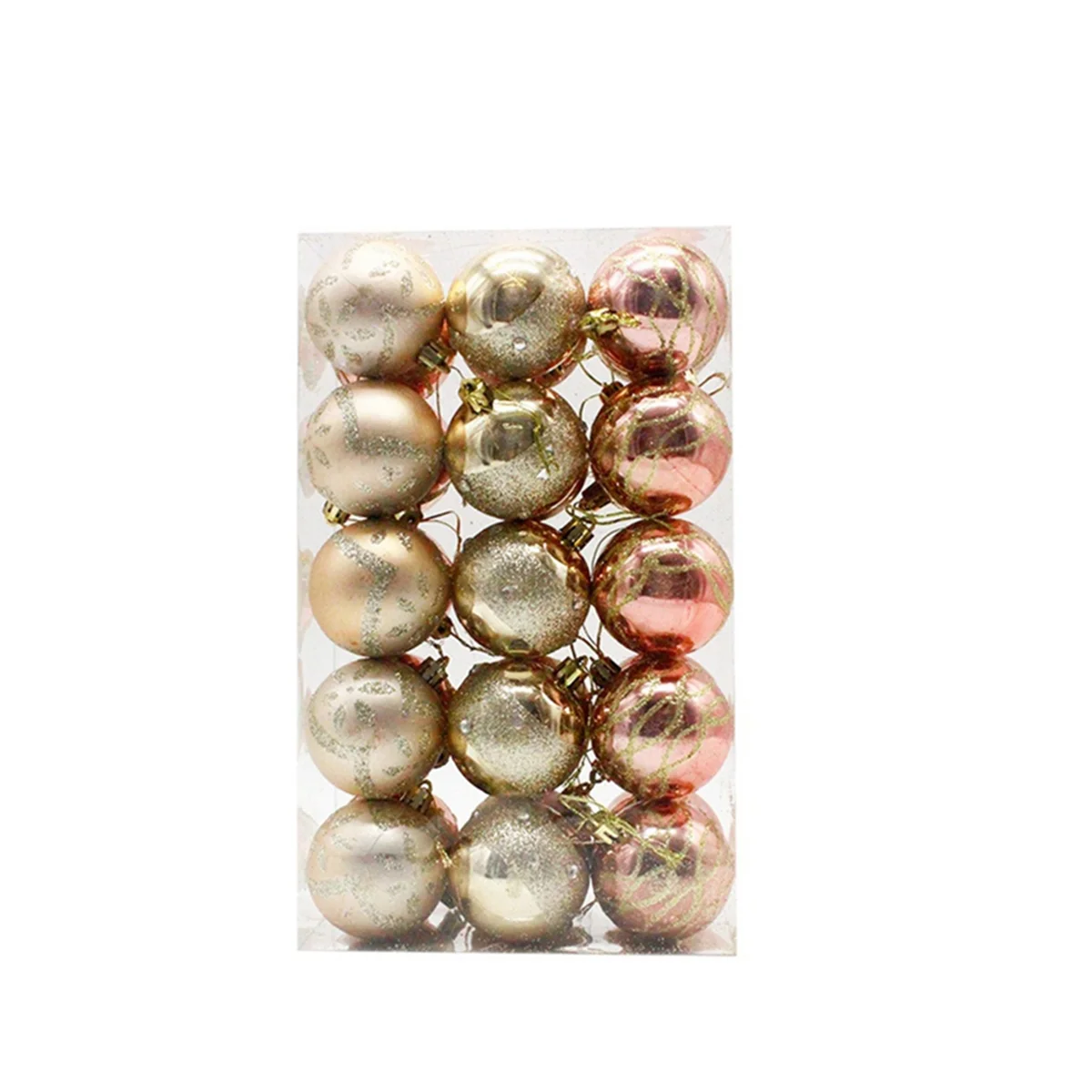 

6 см 30 рождественских шариков яркий шар набор ручной росписи новогодняя елка украшение шар ведро