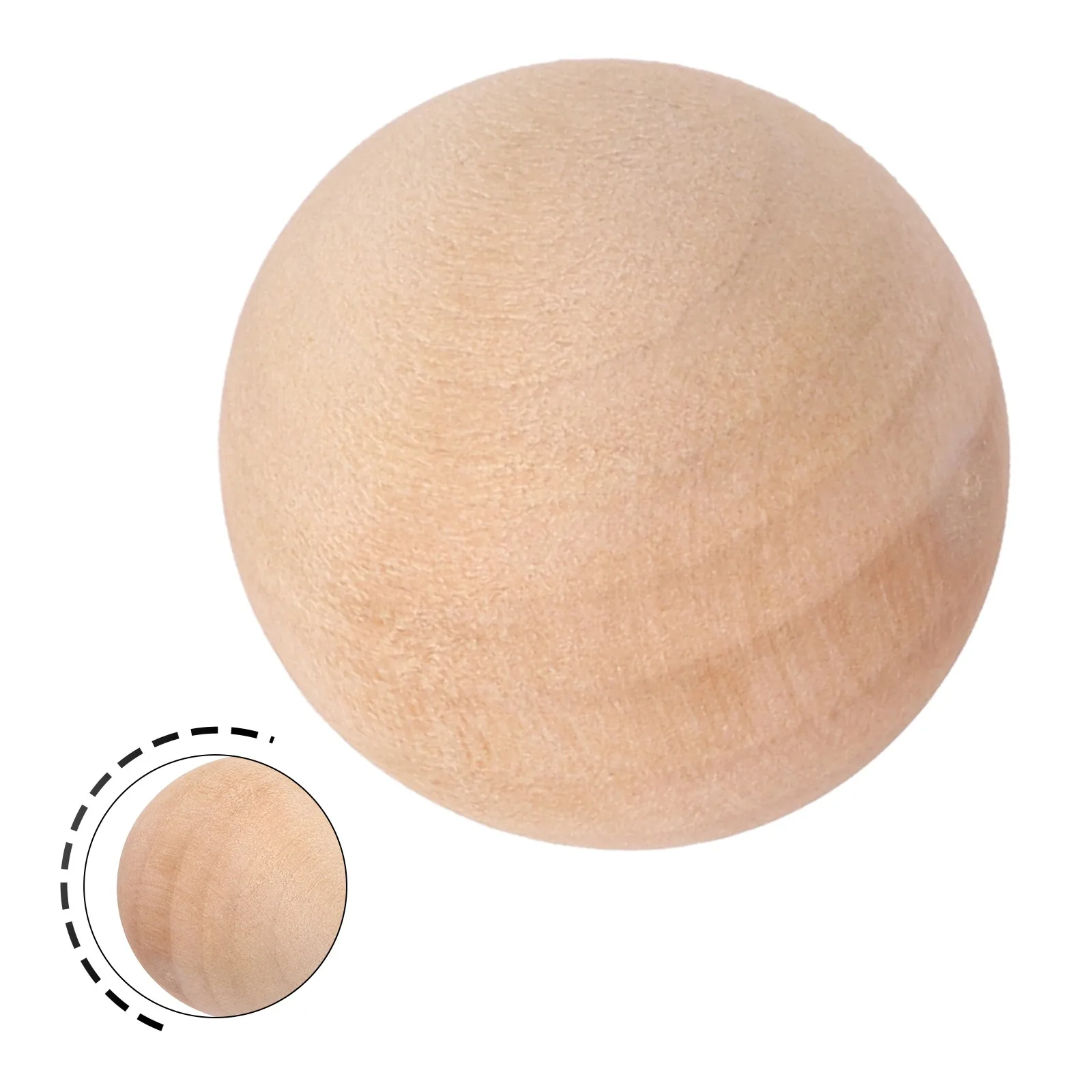Natural Hardwood Craft Wood Balls