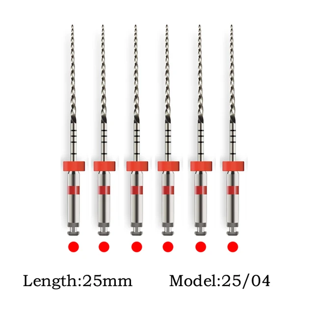 Enhanced Dental Endodontic NiTi File System for Effective Treatment - 6 Pieces/Box