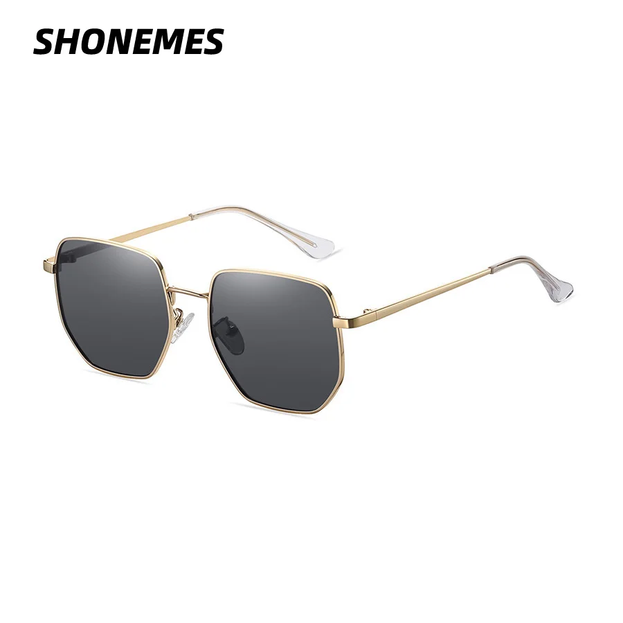 

SHONEMES Hexagonal Sunglasses Retro Polarized Shades Metal Frame Outdoor UV400 Driving Sun Glasses for Men Women