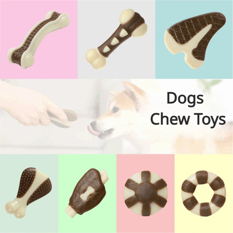 Dog Toys Eat Play Cowhide Ring Reward Alone Clean Teething Stick Dog Toy  Bite Gum Bone Resistant Bite Chewing Pet Supplies - AliExpress