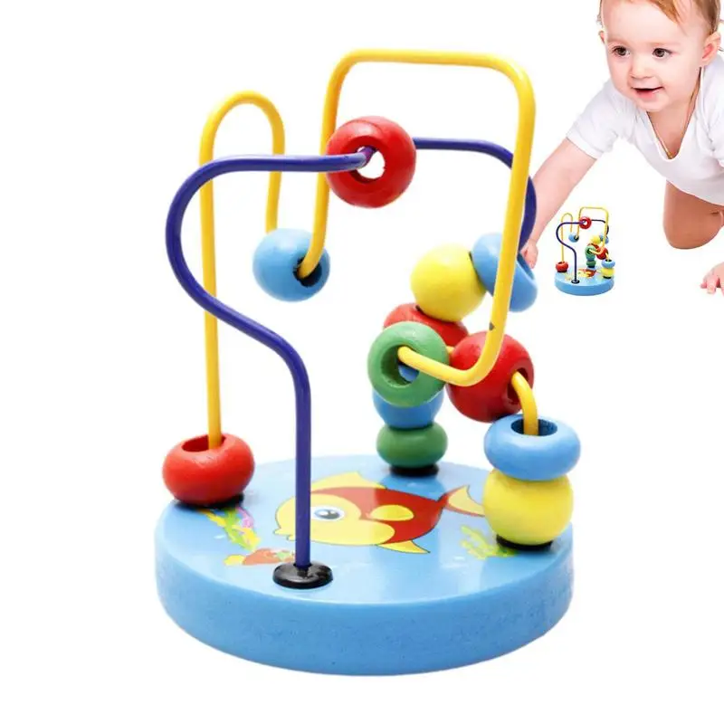 

Bead Maze Colorful Roller Coaster Activity Game Montessori Educational Preschool Fine Motor Skills Developmental Activity Toys