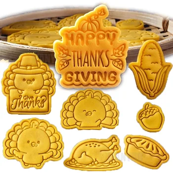 3D Thanksgiving Cookie Stamp Mold 1