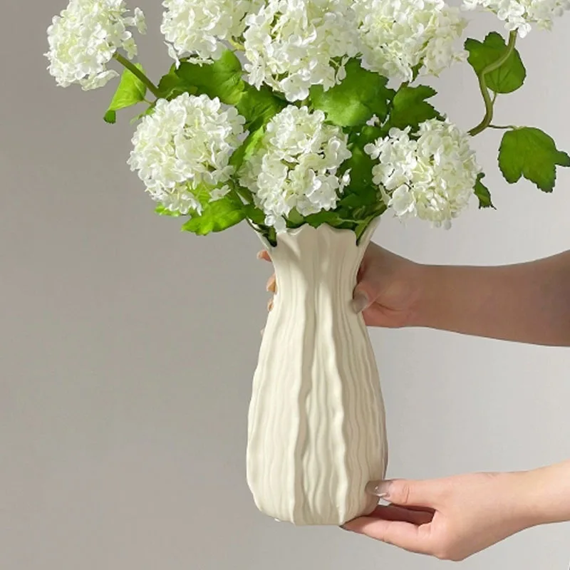 American style High Quality Ceramic Stripe Vase For Home Decoration Living Room, Bedroom, Dining Room, Table Top Decoration, 1Pc