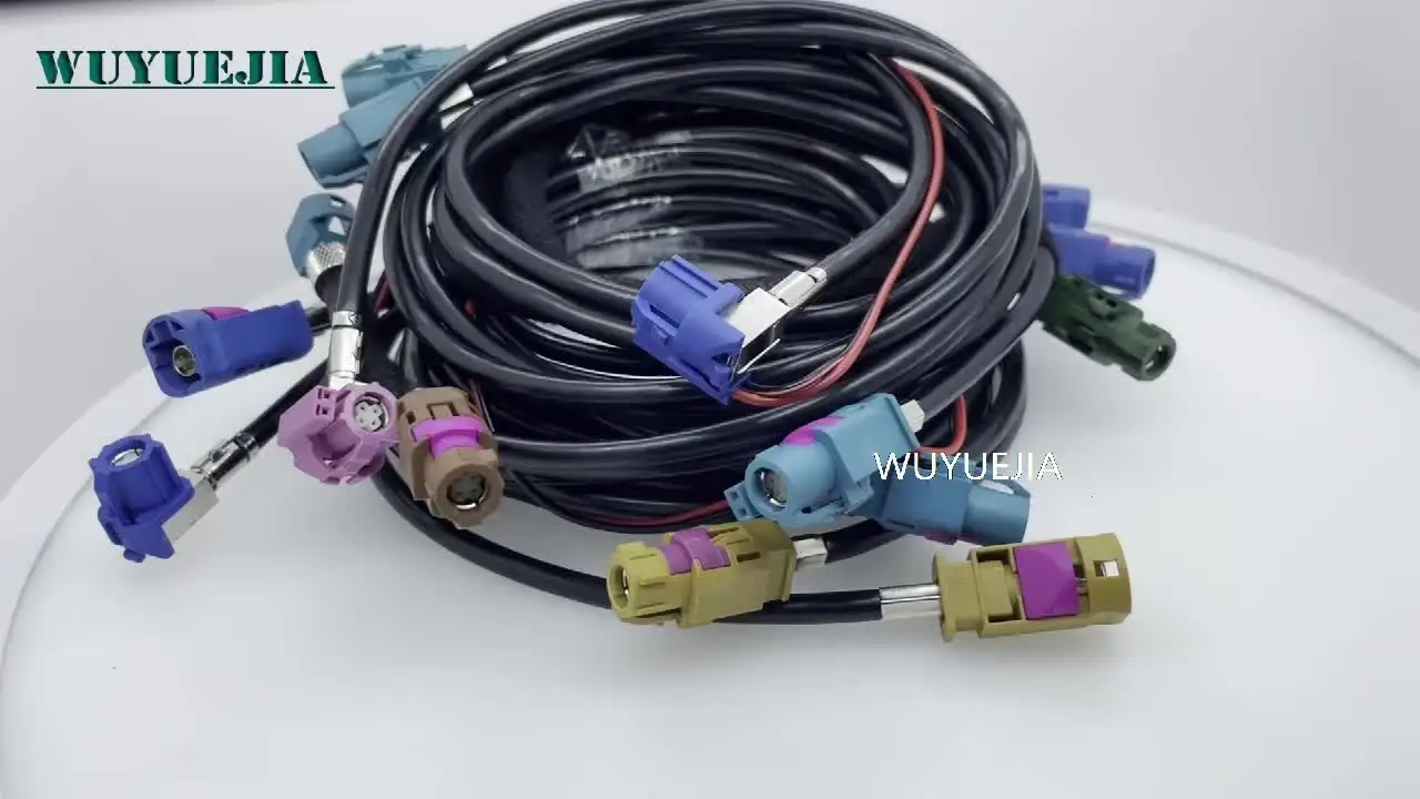 Eightwood HSD LVDS HSD Z Female 300cm HSD 535 4 Core Cable for BMW F30 F31 F10 F11 F25 F15 Audi VW MB Ben z Citroen Peugeot Video Audio Rear View Backup