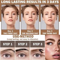 Lasting 3 Days Tattoo Easy Peel Off Eyebrow Gel Cream Types Long-Lasting Smudge-Proof Sweat Resistant Waterproof Cosmetics 5