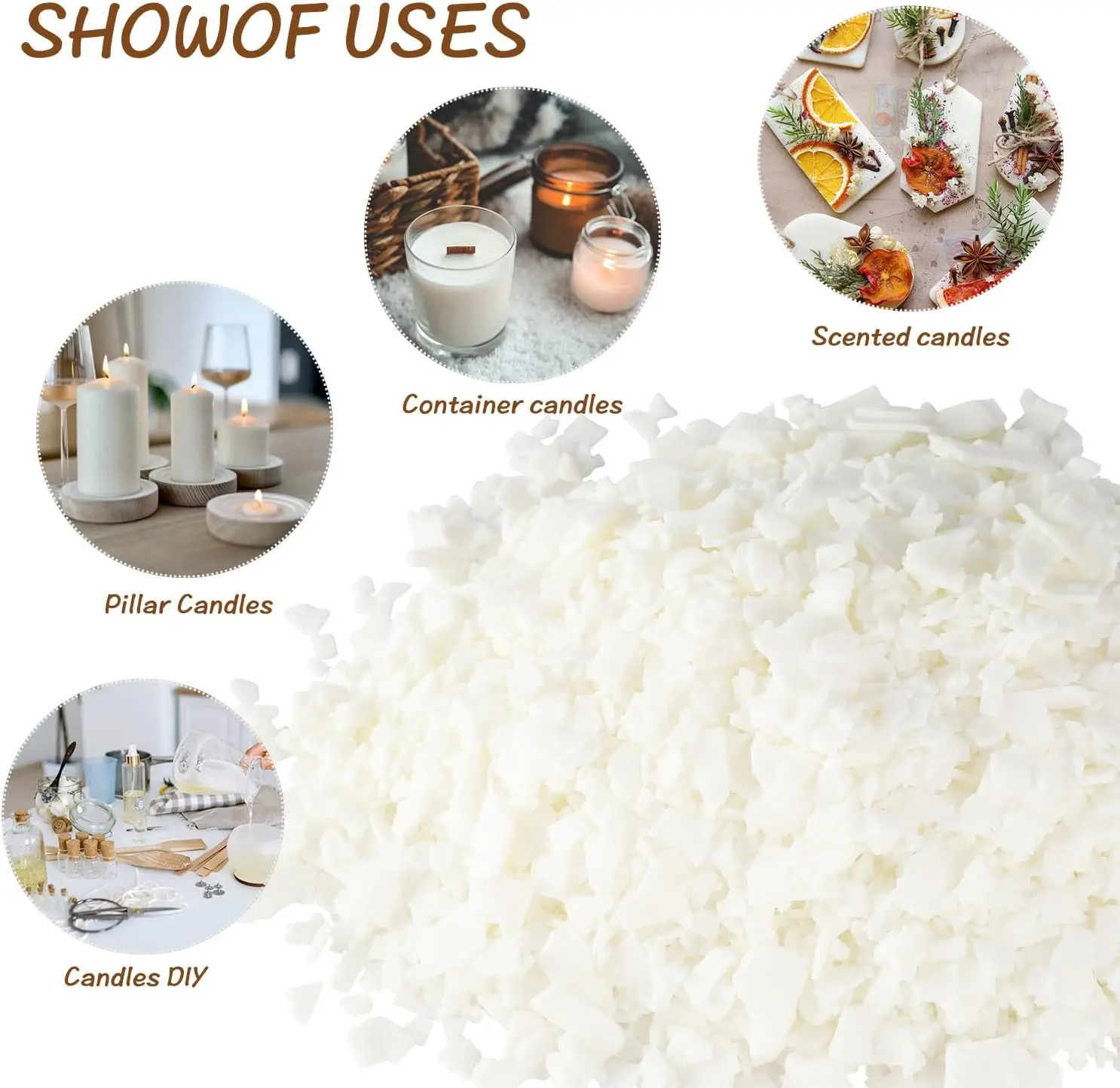 Soy Wax for Candle Making - 30 LB Natural Soy Wax Candle Wax for DIY Candle Making Supplies