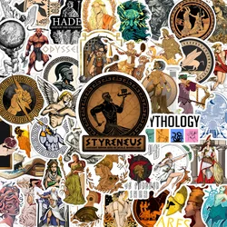 Greek Mythology Retro Art Waterproof Decorative Stickers - 50 Pack (50Pcs)