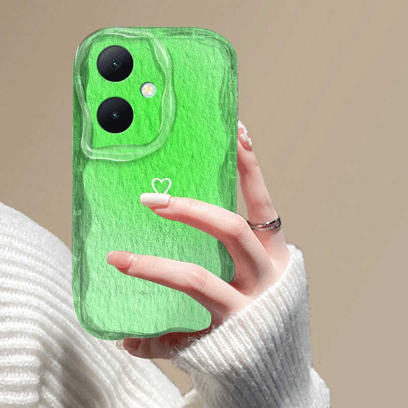 Shockproof Color Heart Pattern Flexible TPU Protective Phone Case