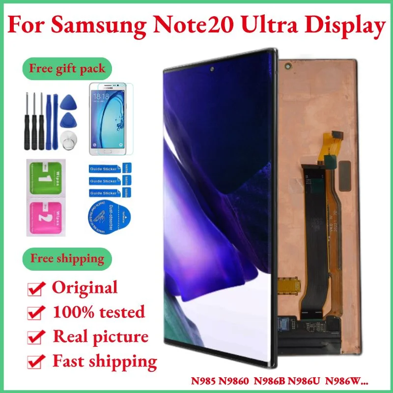 Originele Note 20 Ultra 5G Amoled Display Voor Samsung Note 20 Ultra