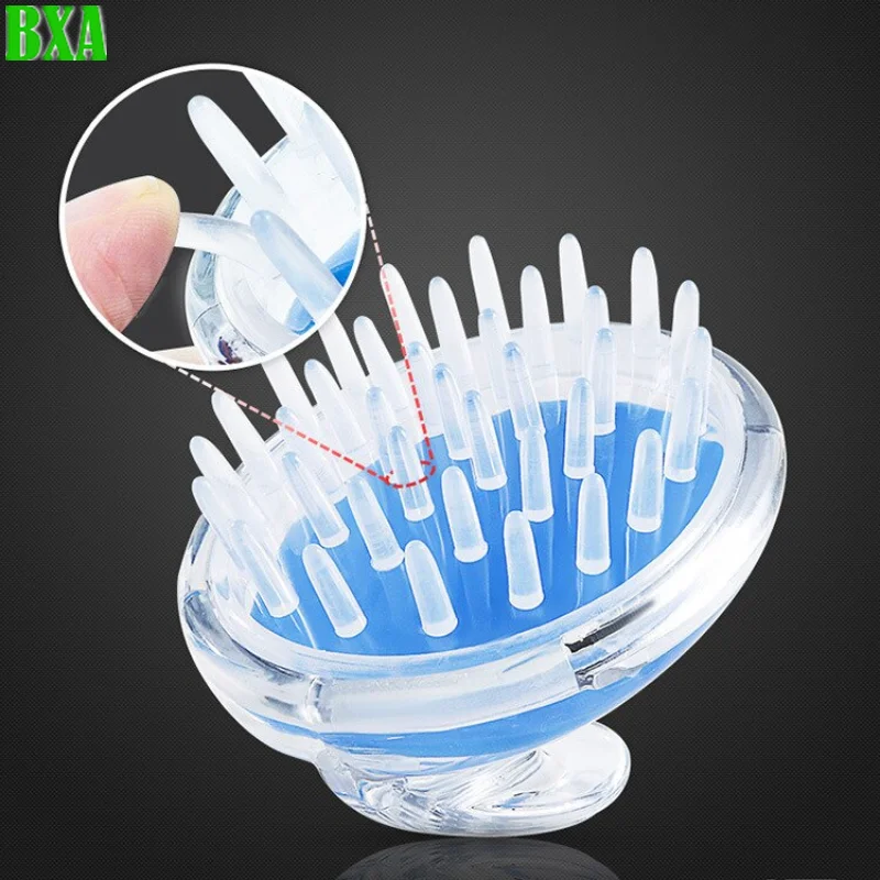 Silicone Washing Hair Brush Head Scalp Massage Comb Scalp Head Body Massage Brush Bath Spa Slimming Salon Hairdressing Tool
