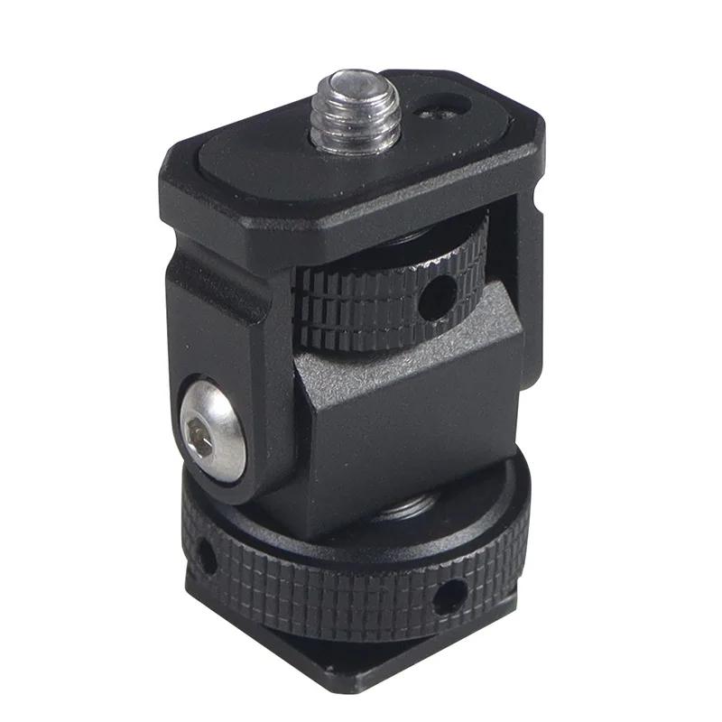 Description Picture 4 of itemMonitor Holder Cold Shoe Mount for Camera Field Monitors Microphone Video Light Hot Shoe 180 Degree Adjustable Mount Bracket