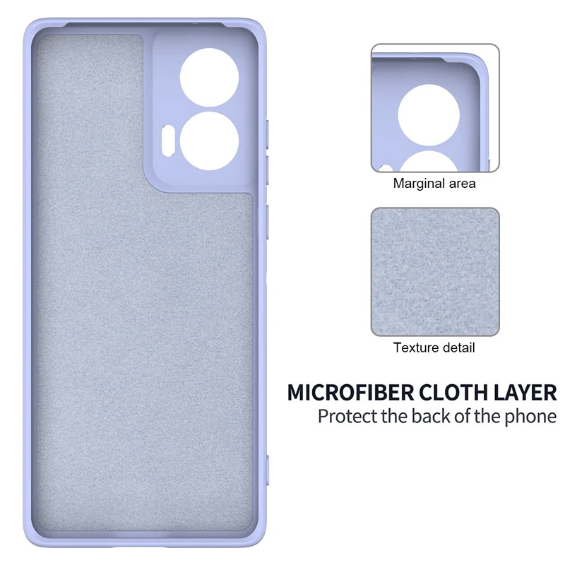 Durable Solid Color Liquid Silicone Anti-Fall Back Cover with Lanyard