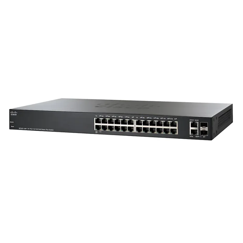 

Original New SF220-24/24P-K9-CN 24 Ports 10/100 PoE Smart Plus Switch Small Business Network Switch Elite S Series