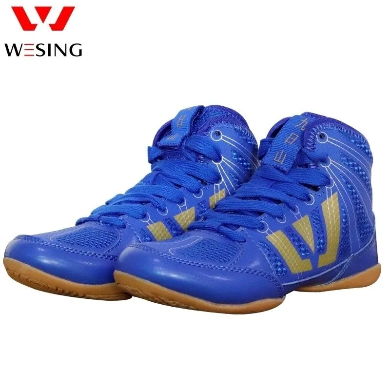 

Professional Wrestling Shoes for Couples Blue Red Sport Shoes Men Women Hard-Wearing Boxing Shoe Unisex Designer Fighting Boots