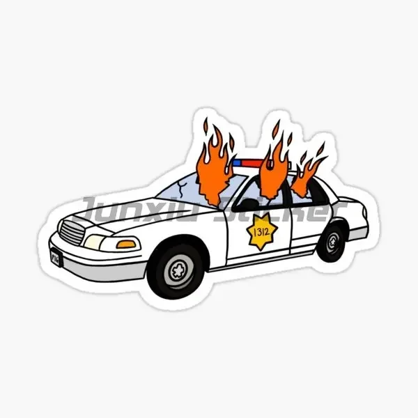 Stupida polizia Tutti i poliziotti sono Bastaros ACAB Adesivo per parete Camera Auto Moto Camper Van Bicicletta Laptop Finestra Decalcomania impermeabile - immagine 6