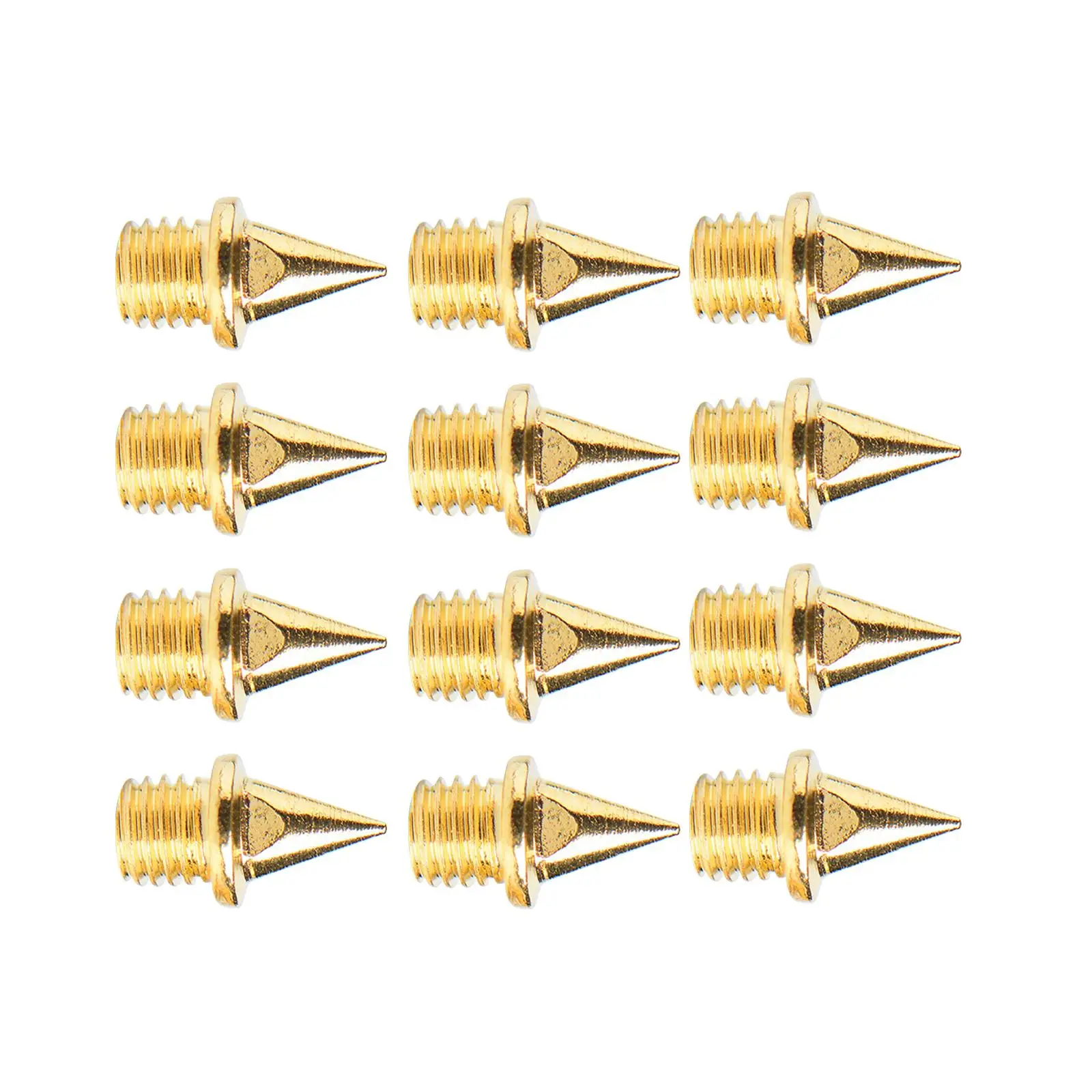 12Pcs Replacement Spikes for Track Shoes Sturdy Track and Field Running Spikes for Outdoor Training Sprint Short Running Exams