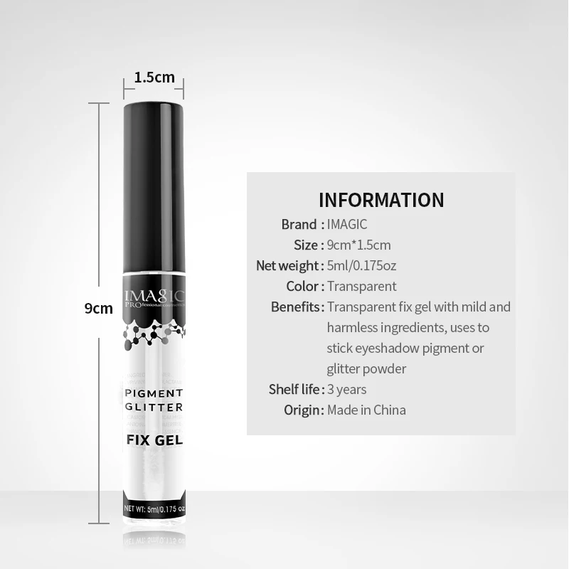 Eye Shadow IMAGIC Makeup Eyeshadow Liquid Gel Shimmer Pigment Glitter Glue Powder Gel Brighten Liquid Eyeshadow Makeup Beauty Cosmetics
