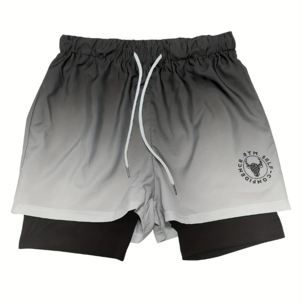 Danfiki Heren 2-in-1 Sportshorts - Hardloopshorts Met Compressie Voering, Ademend En Zakken