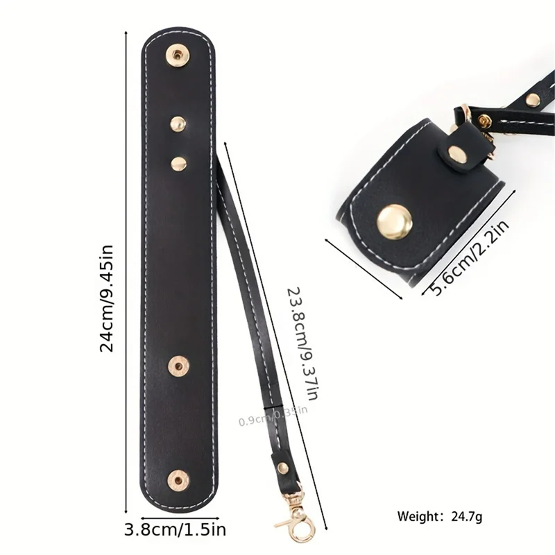 Portable Waist Hanging Glove Storage Cover Woman Bag Accessory Scarf Holder Outdoor Wiping Towel Buckle Leather Clip