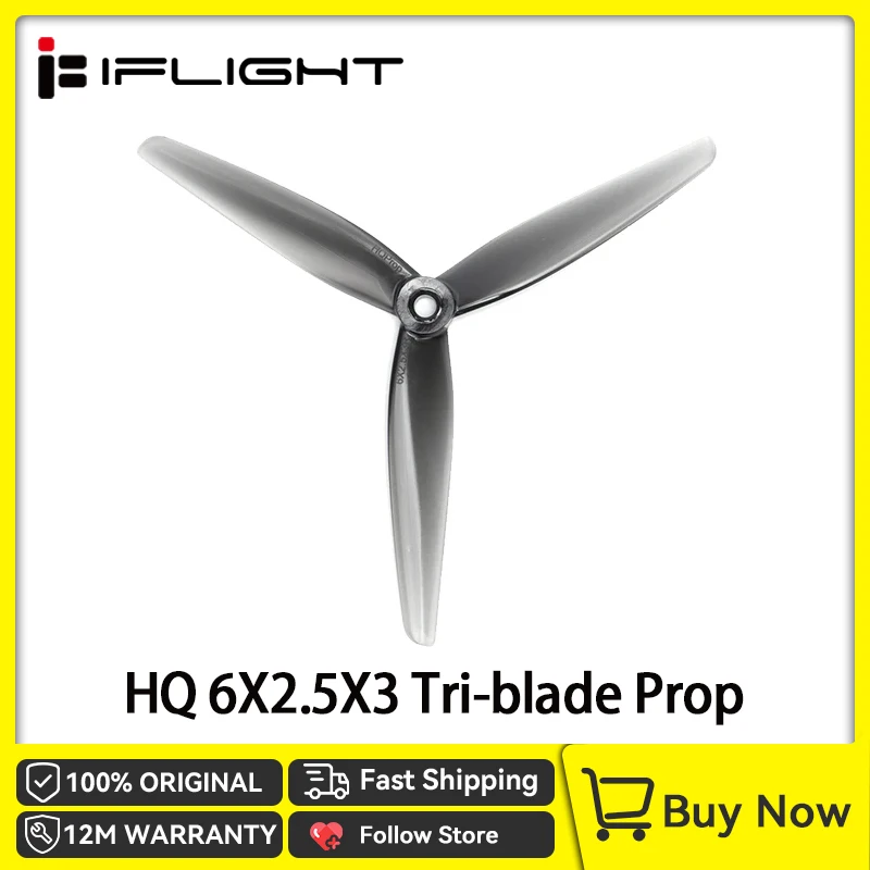 Hélice 6x2.5x3 HQ 3 pales polycarbonate pour drone course