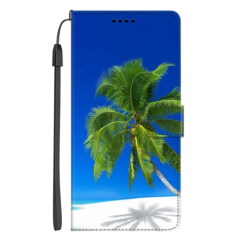 Luxury Leather Magnetic Wallet Phone Cover with Card Slot and Flip Design