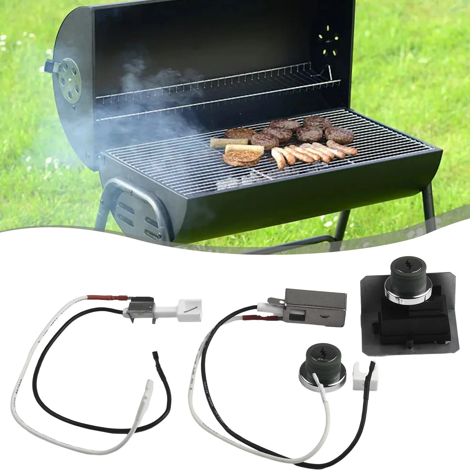 

BBQ Grill Ignitor Kit Grill Replacement Parts Practical Reliable Replacement For1836-32 Outdoor Cooking