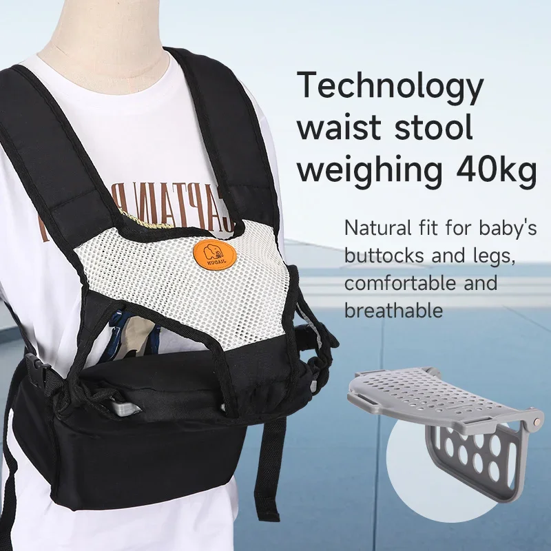 Baby Carrier Waist Stool, Kangaroo Shoulder Swaddle Sling Infant Kid Wrap Ergonomic Backpack Hipseat For 3-36 Months Baby 5