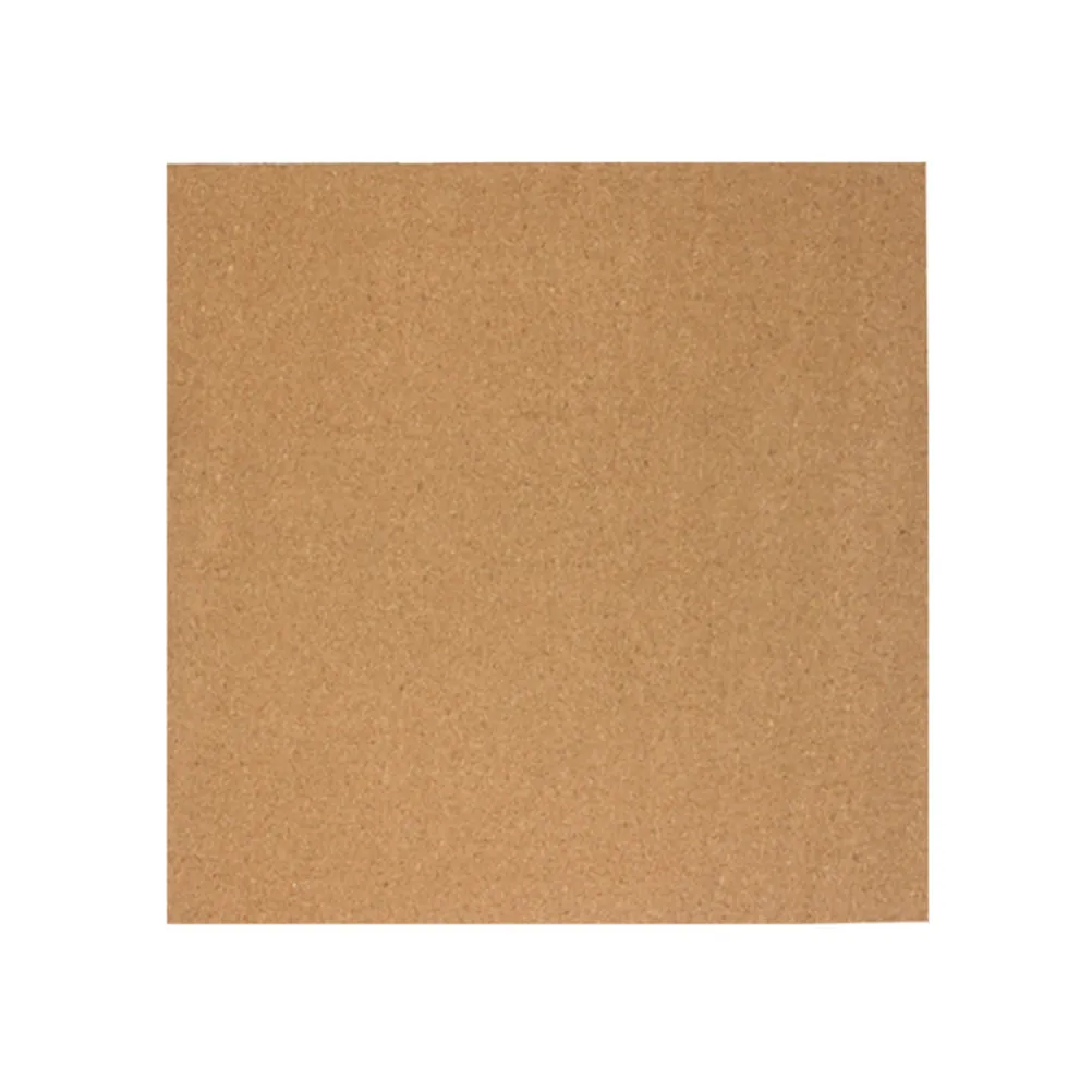 코르크 보드 천연 소프트우드 45x45cm 미끄럼 방지 표면 게시판 메모 핀 벽걸이 보드 사무실 가정 메시지 표시용