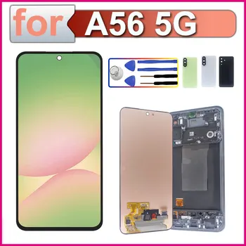 Display LCD AMOLED per Samsung Galaxy A56 5G, Schermo Touch con Digitalizzatore per Telefono Samsung A56 5G, Assemblaggio Schermo LCD con Cornice