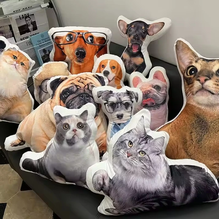 DIY Photo Custom Cushion Personalized Pet  Pillow Dolls Stuffed Animal Pillow Customization Humanoid Pillows Birthday Gifts 5