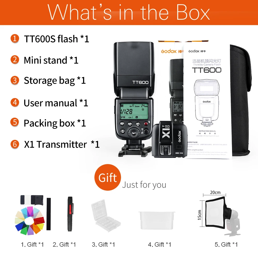 GODOX TT600S Flash Per Fotocamere Sony GN60 Speedlight Con Hotshoe Mi Illuminazione Professionale Per Fotografia~p57348074 - Foto 10