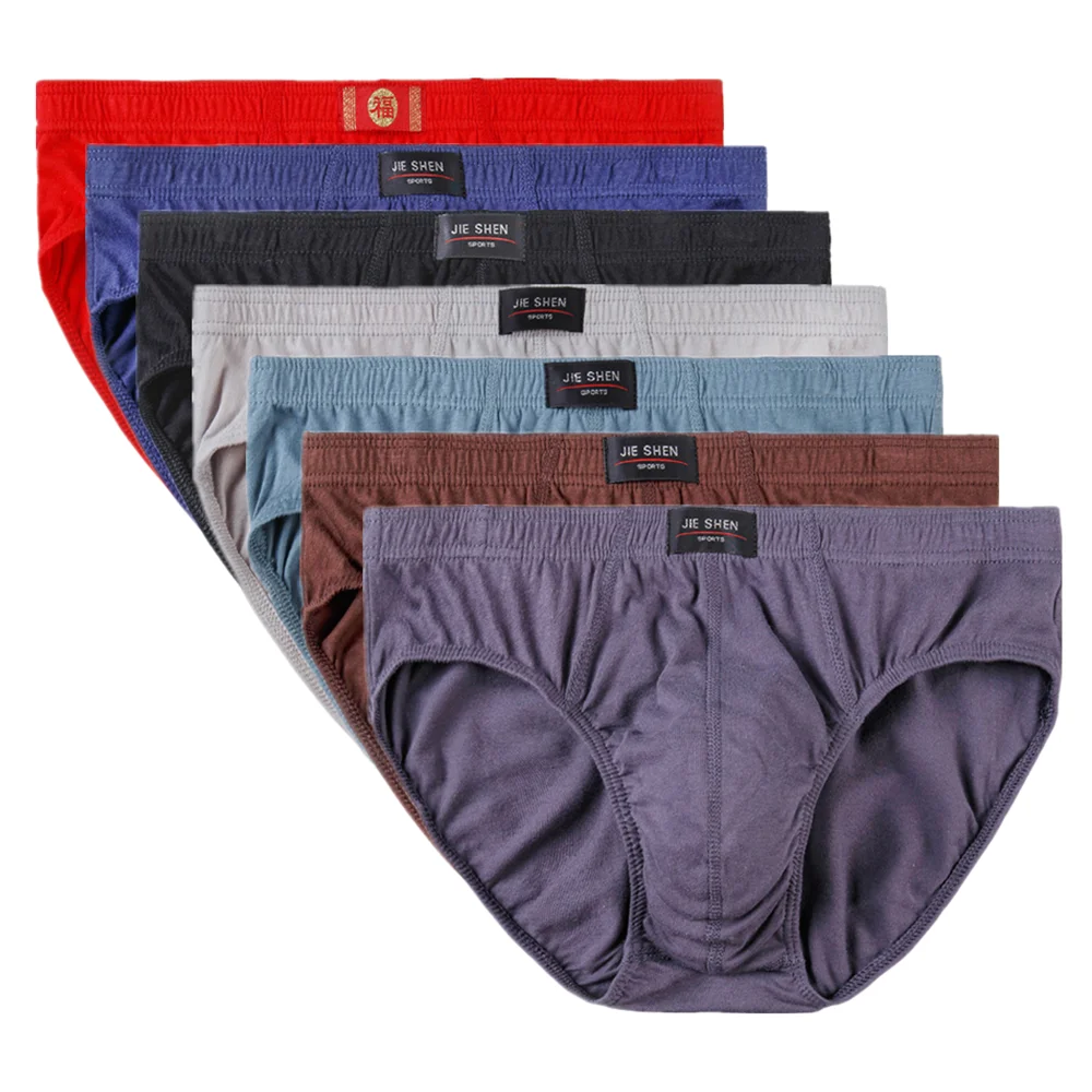 Men Briefs Big Size Underwear Boys Panties Cotton Breathable Pouch