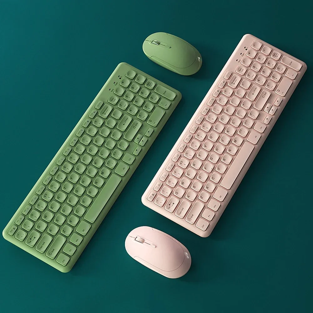 Tastiera Wireless 2.4G Mouse Combo Tastiera Da Gioco Protable Magic Slient Mini Pc Gamer Tastiera Mouse Kit Per Computer Portatile