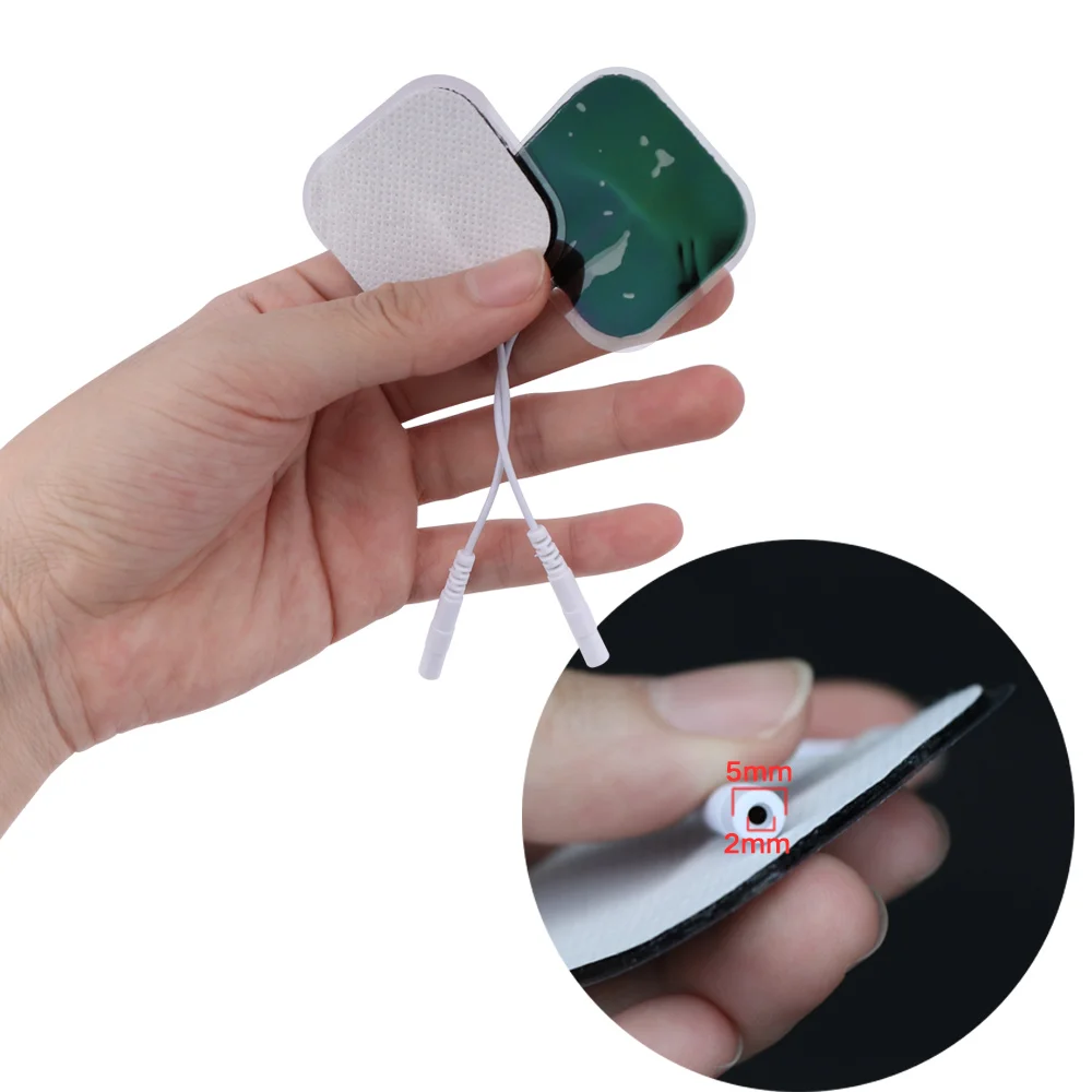 10-20x Electrode Pads For EMS Nerve Muscle Stimulator Tens Acupuncture Physiotherapy Machine Slim Body Massager Patch 4*4cm Pads electrode pads